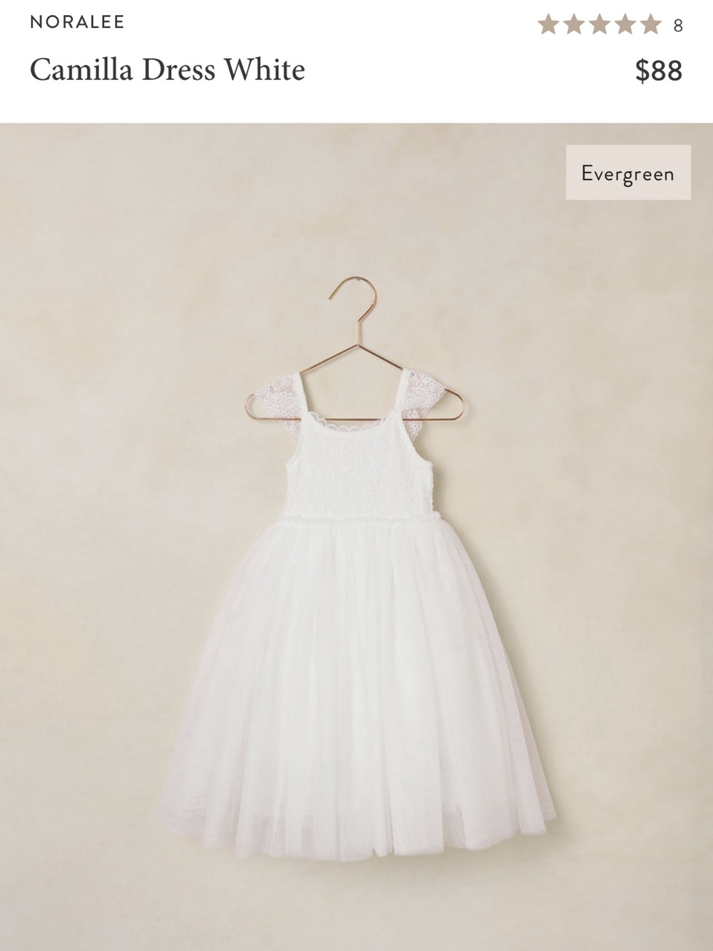 ISO** NORALEE (Rylee & Cru) // Camilla Dress White Size 4